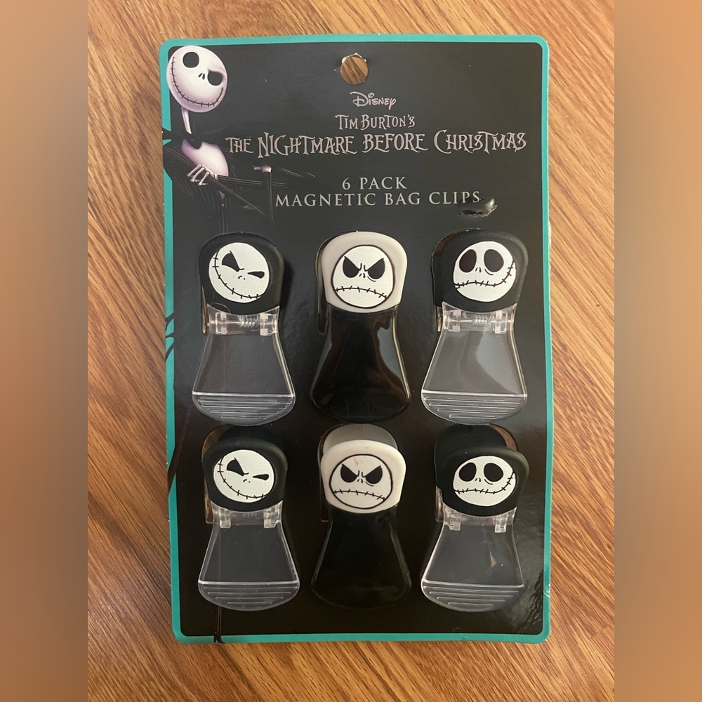 NEW magnetic chip clips Disney Nightmare Before Christmas NBC Jack Skellington
